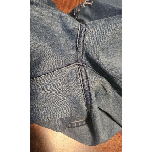 Meifanzi Designer Y2K Light Wash Skinny Japanese Jeans Blue Sequins Size 29 - Picture 14 of 16